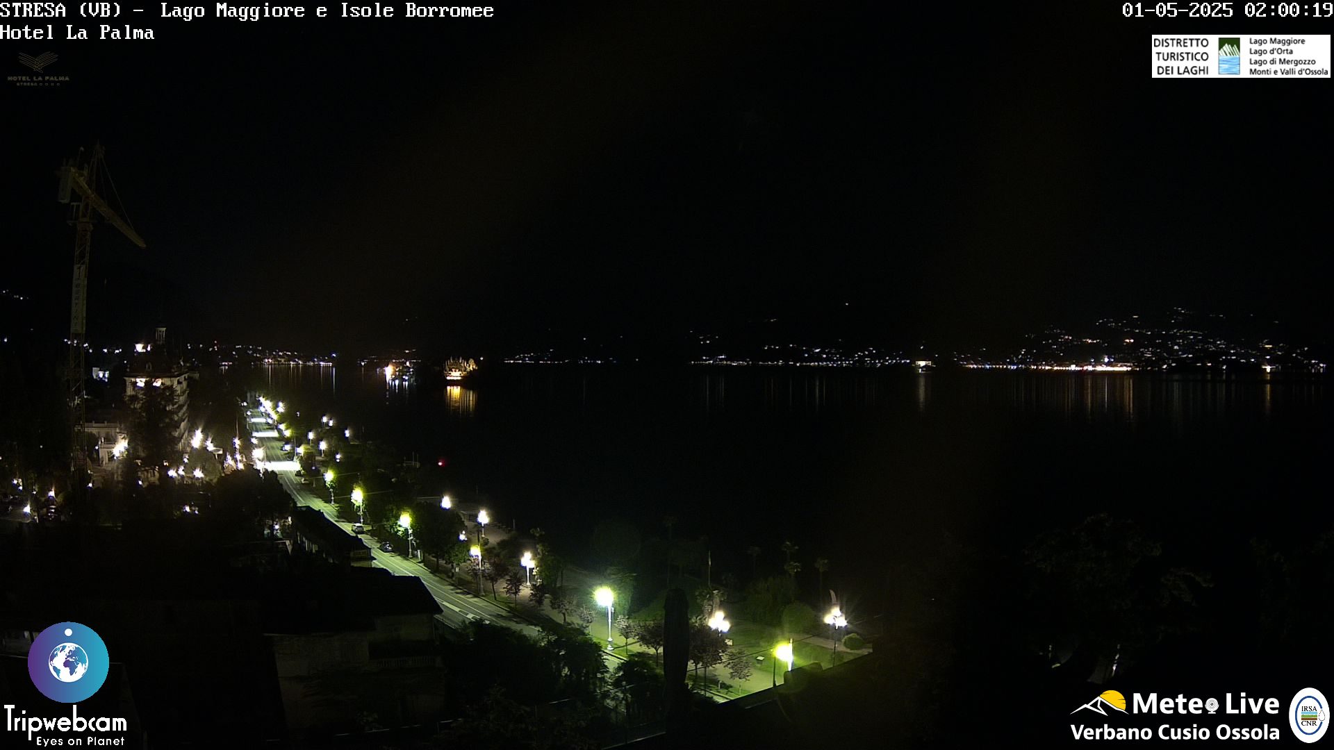 Webcam vue de Baveno depuis Stresa