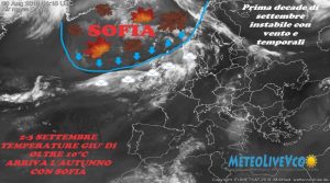 Scopri di più sull'articolo METEO, irrompe l’autunno imminente crollo termico con Sofia. Vento temporali e fresco per la prima decade di settembre.