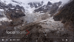 Scopri di più sull'articolo Local Team con il drone sul ghiacciaio Belvedere
