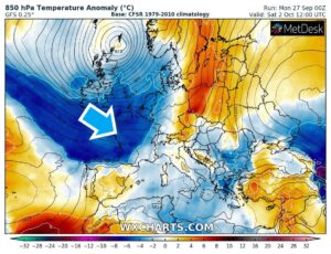 Scopri di più sull'articolo METEO, arriva il vero autunno con NEVE & FREDDO sulle ALPI e le prime temperature sotto i 10°C al piano.