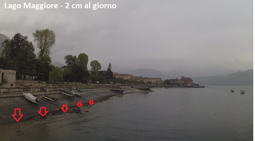 Scopri di più sull'articolo CLIMA, siccità torna a scendere il Lago Maggiore sotto la soglia di magra.
